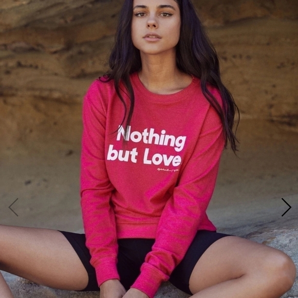 New Spiritual Gangster Nothing But Love Savasana Sweatshirt NWT Size Large - Picture 1 of 11
